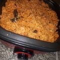 mhhadejia 's cooksnap of when they made Jollof rice and beans with veggies.