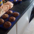 El cooksnap de Silvia Vives cuando hizo Magdalenas de chocolate caseras con pepitas de chocolate.