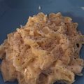 El cooksnap de Noelia cuando hizo Tagliatelle a la crema de parmesano.