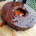 El cooksnap de Pamela Samantha cuando hizo Chocoflan.