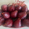 El cooksnap de Andrea Gazañol cuando hizo Peras al vino tinto en su salsa.