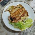 El cooksnap de Juan Diego Monago cuando hizo Truchas asalmonadas rellenas de jamón.