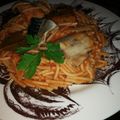 El cooksnap de Gio cuando hizo caballa con fideos.