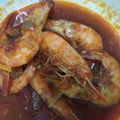 Cooksnap Farah Shahira Md Asmawi semasa beliau membuat Udang Masak Sos.