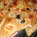 صورة من 🦋Sãrãh Cõõk🦋، شاركها بعد تجربة وصفة خبزة محشية بالدجاج والخضر والجبن 🍗🍴