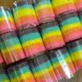 Cooksnap dari Anjelika untuk resep Mini Rainbow Roll Cake (Bolu Gulung Rainbow Mini)