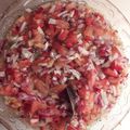 El cooksnap de Silvina Almendra cuando hizo Salsa criolla.