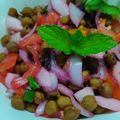 Afsana Firoji का कुकस्नैप जब उन्होंने काले चने की चाट (Kale chane ki chaat recipe in Hindi) बनाया था।