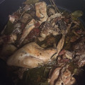 El cooksnap de Bea cuando hizo Conejo confitado con níscalos y jamón.
