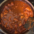 El cooksnap de Seberiano Soto cuando hizo Pollo en chile rojo.