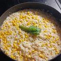 El cooksnap de Tyma Paredes cuando hizo Arroz blanco con elote.