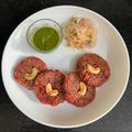 Alka Bhandari's cooksnap of when they made Beetroot Tikki.