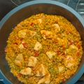 El cooksnap de Sara García Ramajo cuando hizo Paella sencilla con pollo y guisantes.