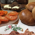 El cooksnap de Juliana Amador cuando hizo PAN DE HAMBURGUESA INTEGRAL "SIN MOLDE" 🍔.