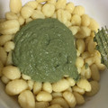 El cooksnap de Marieta cuando hizo Gnocchi de calabaza con salsa de espinaca.