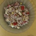 El cooksnap de Alba Díaz cuando hizo Ensalada de atún, tomate cherry, choclo, arvejas, queso muzzarella, semillas de girasol y verdeo.
