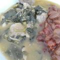 El cooksnap de Berenice Jasso cuando hizo Carne de puerco 🐷 con verdolagas 🌱 en salsa mixta 🍈🍅.