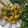 Pooja Manish Agarwal's cooksnap of when they made Paneer bhurji.