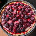 El cooksnap de Carolina Castillo cuando hizo Kuchen alemán de moras silvestres.