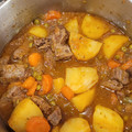 El cooksnap de Eva cuando hizo Carne de aguja estofada con pimientos ahumados y patatitas enteras.