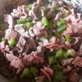 El cooksnap de Gálvez Lupita cuando hizo Alambre de Res.