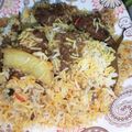 Aqsa mukhtiar's cooksnap of when they made Mutton aloo Biryani meray style main.