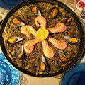 El cooksnap de Maria jose cuando hizo Paella mixta de arroz negro.