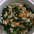 Cooksnap dari Geg Tiwi untuk resep Tumis sayur bayam dan telur,menu sederhana