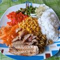 El cooksnap de Enrique Miguel Carnicero cuando hizo Ensalada /poke de caballa con salsa agridulce.