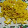 El cooksnap de Juan Carlos Murillo Rincón cuando hizo Arroz con bacalao.