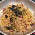 Cooksnap de helena mendes quando cozinhou Vais querer repetir, salsichas à brás.