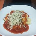 El cooksnap de Almudena Collado cuando hizo Ñoquis de patata con salsa casera de tomate y especias de pesto.