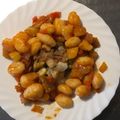 El cooksnap de Nacho Albarrán cuando hizo Gnocchis de patata con pisto.