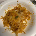El cooksnap de Nuria cuando hizo Espaguetis con chorizo gratinados.
