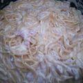 El cooksnap de Mmt cuando hizo Espaguetis a la carbonara con nata (Mambo/Thermomix).