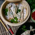 Cooksnap Mamamikael Oven semasa beliau membuat Goldfish Gyoza Dumplings.