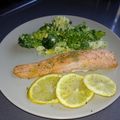 El cooksnap de virgi cuando hizo Salmón asado al limón y arroz blanco.