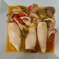 El cooksnap de Eli cuando hizo Chipirones con pimientos.