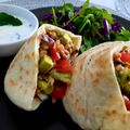 El cooksnap de danirimar1972 cuando hizo Pitas integrales de pollo con mango, aguacate y salsa de yogur.