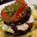 El cooksnap de Lara Aragon " El SARAO DE LARA" cuando hizo Milhoja de berenjena, mozzarella y tomate.