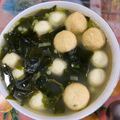 Cooksnap dari Jeklin Nolatiar untuk resep Sup bakso ikan dengan rumput laut (Chinese dried seaweed)