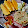 Soumyashree Roy Chatterjee's cooksnap of when they made ভেজিটেবিল ওটস চিলা (vegetable oats chilla recipe in Bengali).