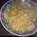 El cooksnap de ailen cuando hizo Macarrones con queso cheddar caseros.