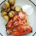 Utet Hasibuan's cooksnap of when they made Honey Garlic Salmon.