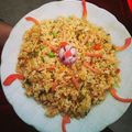 Rafiqua Shama का कुकस्नैप जब उन्होंने फ्राइड राइस (Fried rice recipe in hindi) बनाया था।