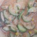 El cooksnap de Alejandra Arambula cuando hizo Calabacitas guisadas.