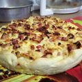 El cooksnap de Stefanni Rivero cuando hizo Tarta de pollo con jamón y queso.