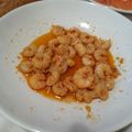 El cooksnap de Becky cuando hizo Gambas al ajillo con coñac.