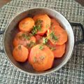 El cooksnap de Cony Serrano cuando hizo Zanahorias al limón.