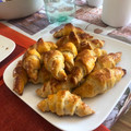 El cooksnap de Karina Menchaca cuando hizo Medialunas de manteca con kéfir (masa en panetera).